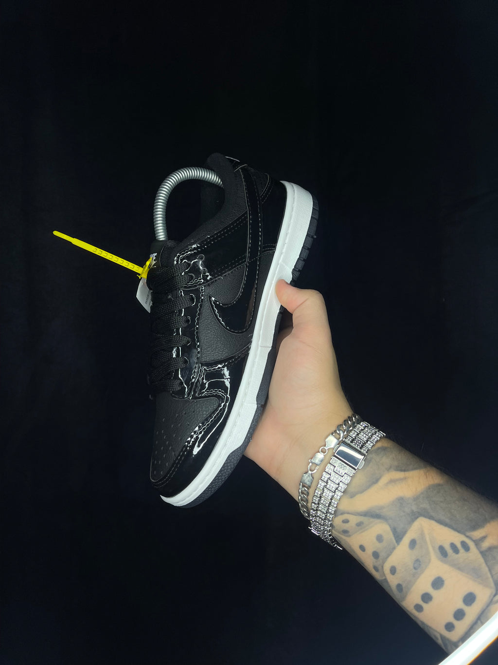 Nike Dunk Low Black Shiny