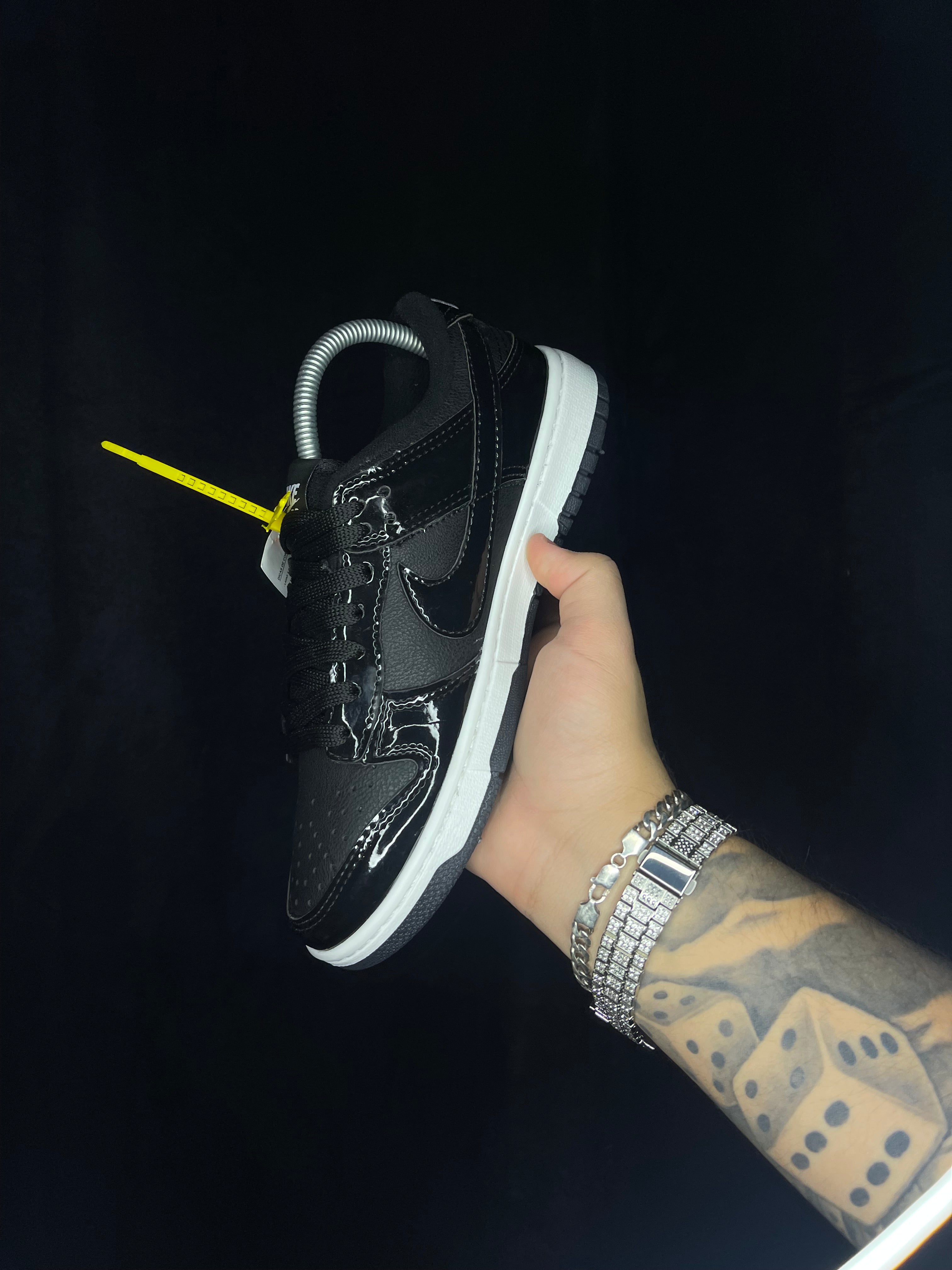 Nike Dunk Low Black Shiny