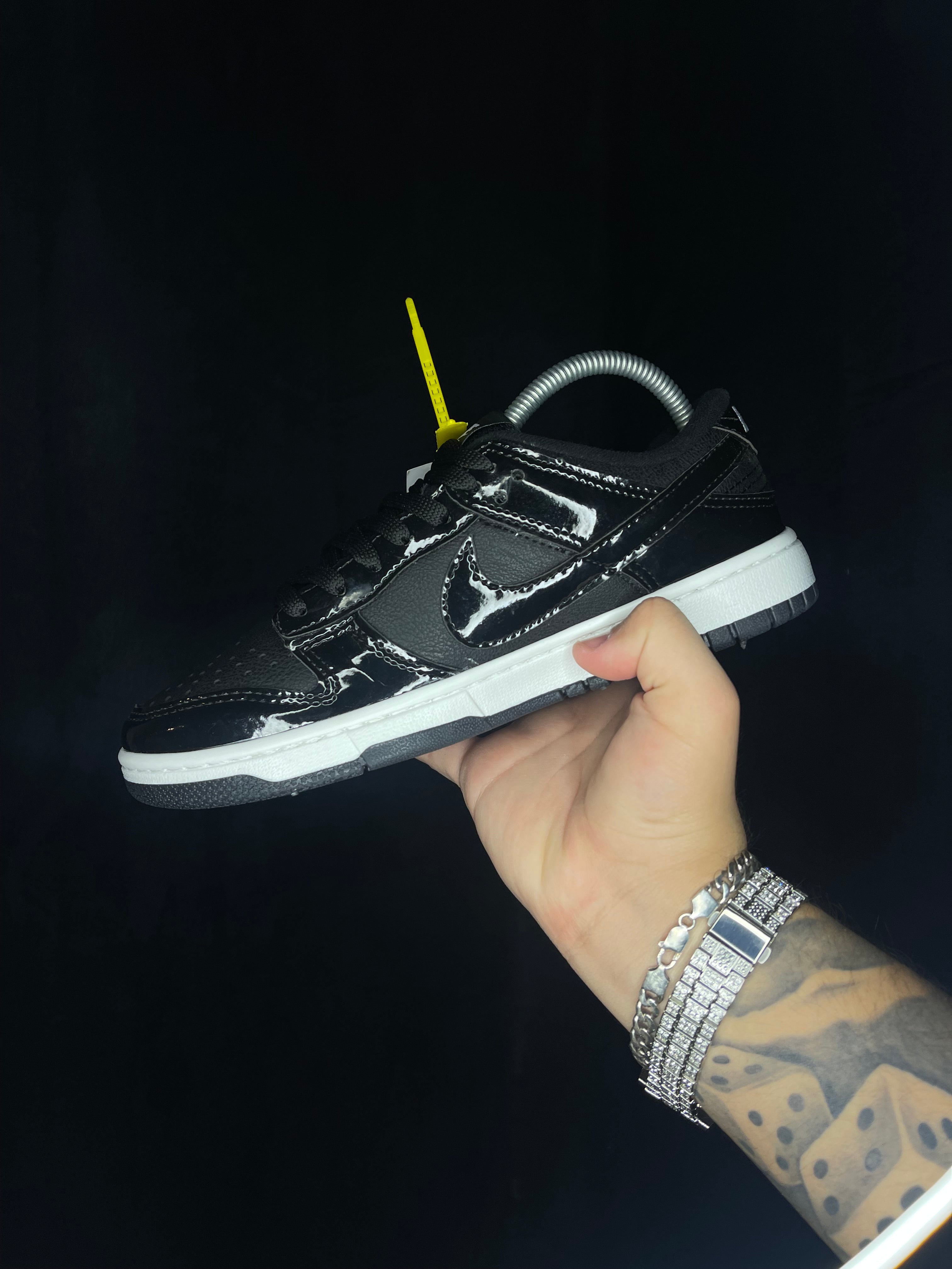 Nike Dunk Low Black Shiny