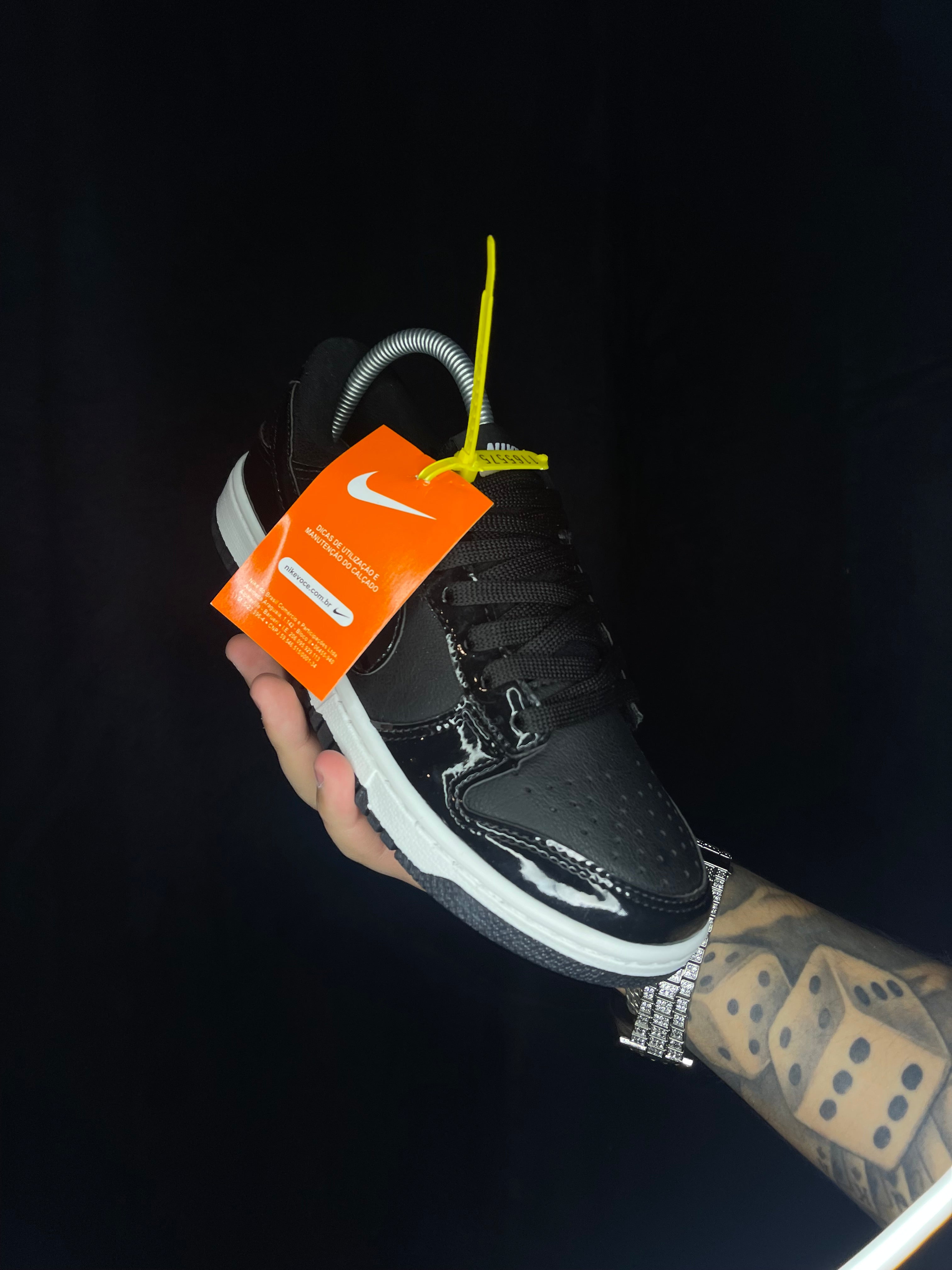 Nike Dunk Low Black Shiny